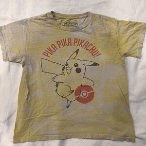 Pokemon Yellow Short Sleeve Tee with Vintage Graphic